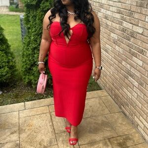 Bandage Two Piece Skirt Set